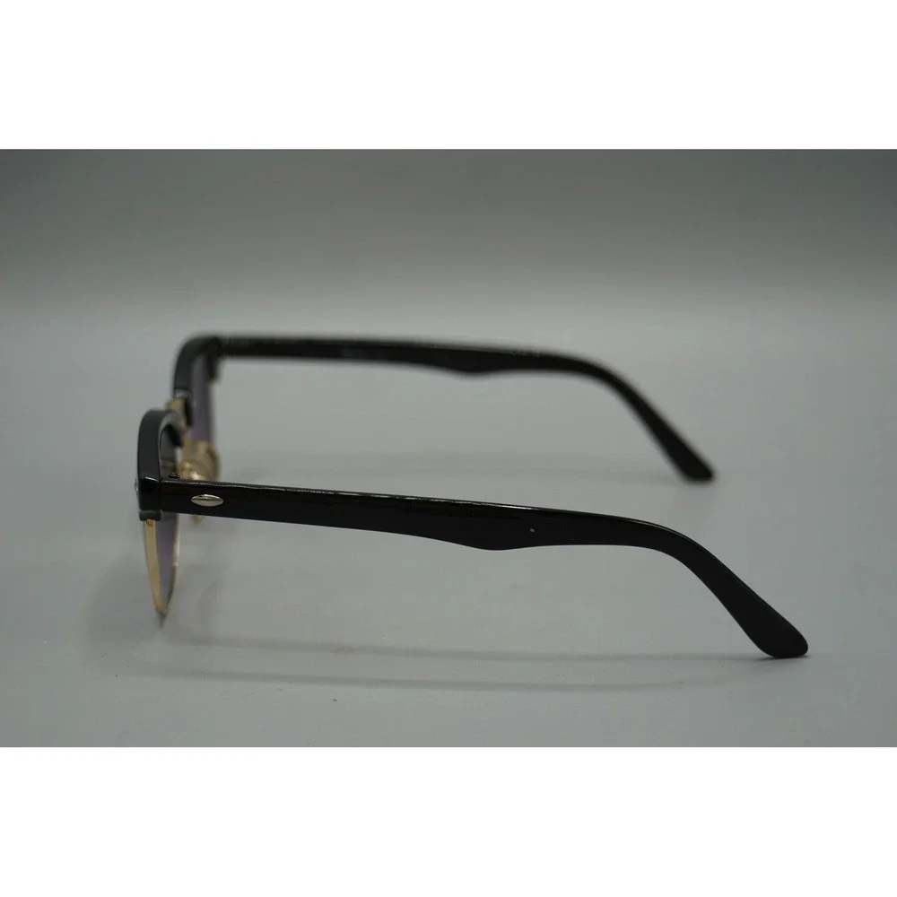 Ray-Ban RB3016 Clubmaster Classic Black Gold Purple Gradient Sunglasses 56mm